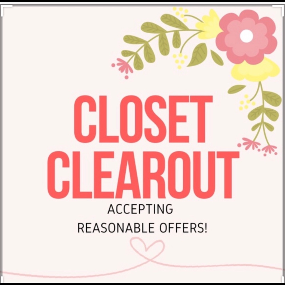Just clearing out some space in my closet:)
